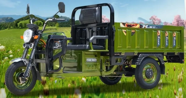 DLX C03 utility cargo tricycle, front-side view